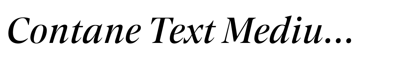 Contane Text Medium Italic